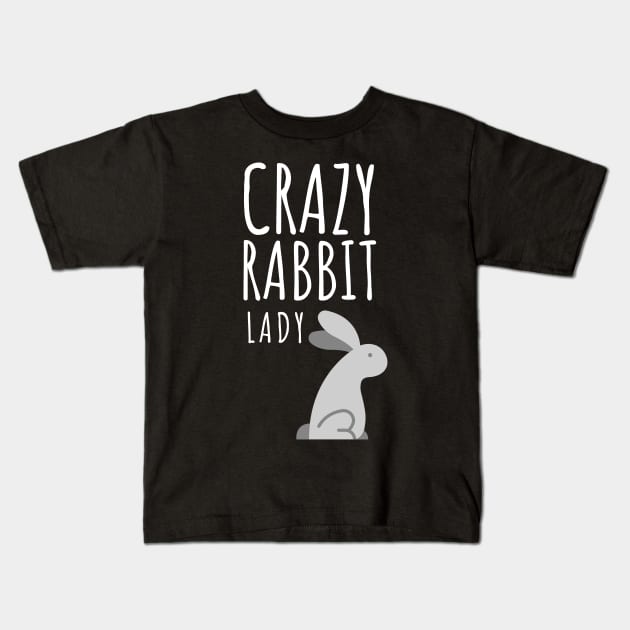 Crazy Rabbit Lady Kids T-Shirt by juinwonderland 41